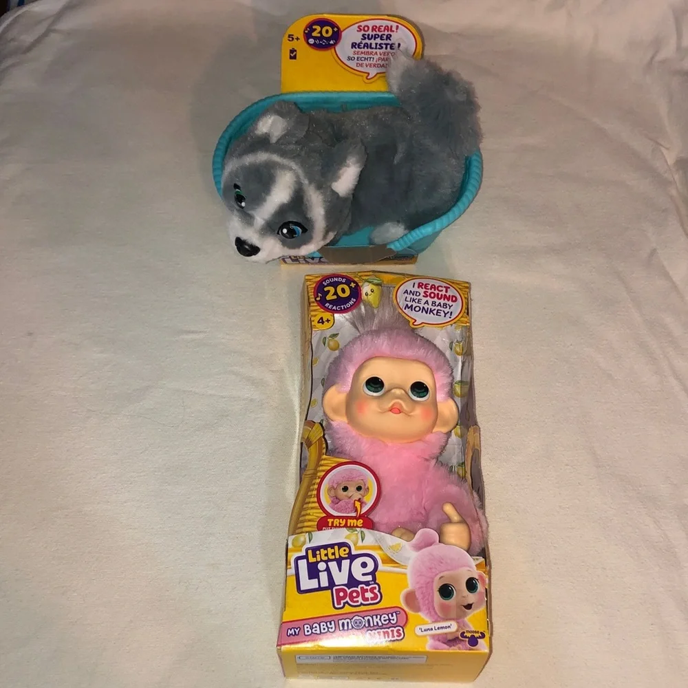 Little live, pets, baby monkey really real puppy mini aurora new